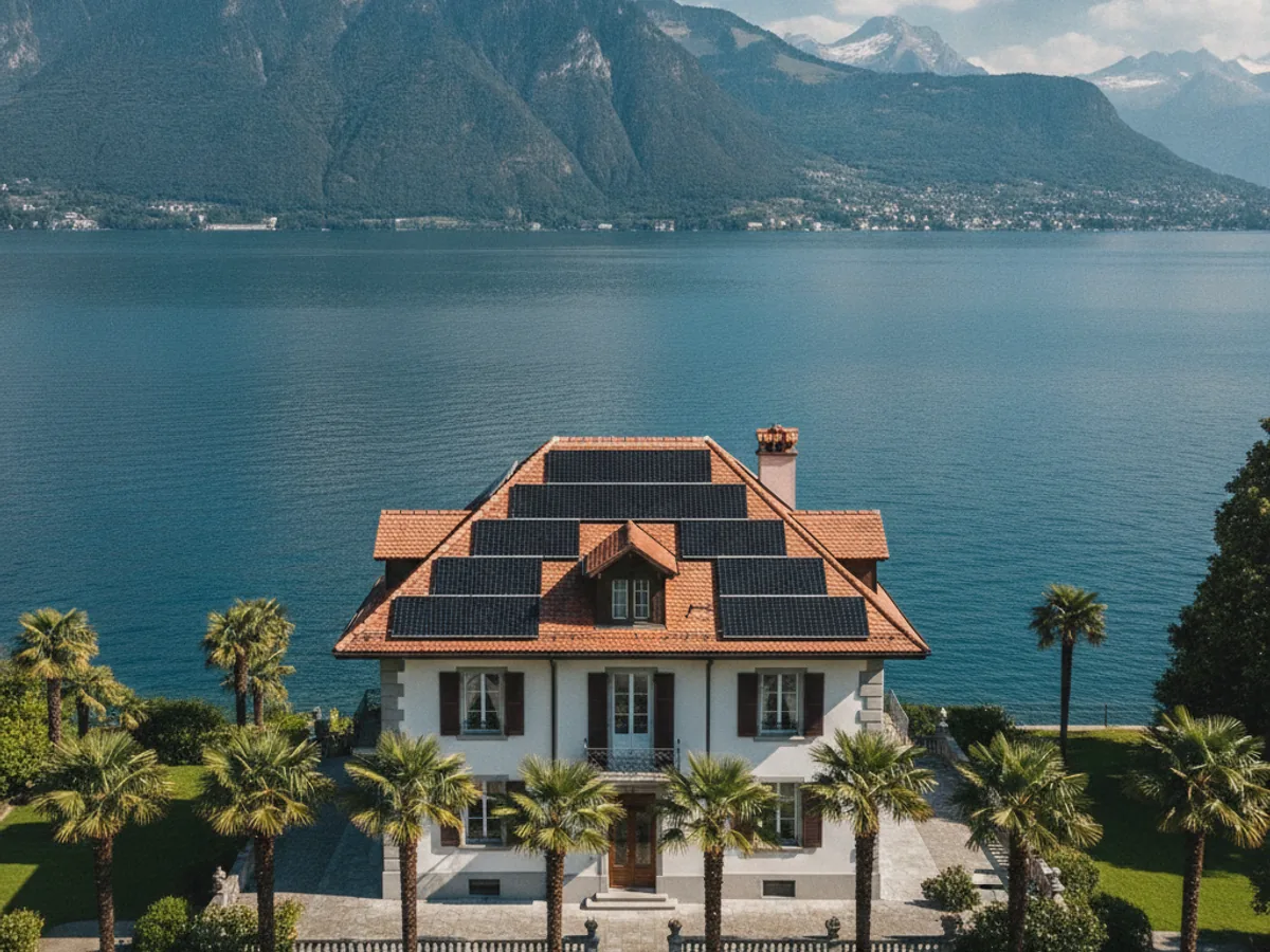 Panneaux solaires à Montreux, Suisse romande