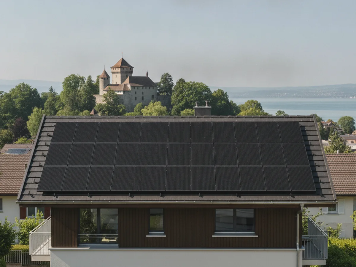 Panneaux solaires à Yverdon-les-Bains, Suisse romande